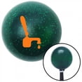 thumbnail image 1 of American Shifter  Orange Tap with a Drip Green Metal Flake Shift Knob with M16 x 1.5 Insert Shifter, 1 of 1