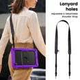 thumbnail image 7 of XYX for Samsung Galaxy Tab A9+ Plus Case 11 inch (Model: SM-X210/X216/X218), 3in1 Heavy Duty Shockproof Tablet Case with Stand, Shoulder Strap, Purple, 7 of 7