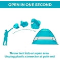 thumbnail image 3 of Beach Tents Coolhut Beach Umbrella Outdoor Sun Shelter Cabana Pop-Up UV50+ Sun shade by Alvantor Blue, 3 of 7