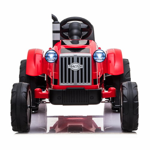 Details about   12V Toy Tractor W/Trailer 3-Gear-Shift Ground Loader Ride On with LED Lights MP3 