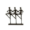 thumbnail image 3 of Truu Design Bronze Look Ballet Trio Iron Sculpture, 3 of 3