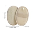 thumbnail image 2 of Exfoliating Sponge Pad, Natural Loofah Bath Scrub for Men and Women, Eco Friendly Body Exfoliator, Spa and Daily Shower Use, 11 X 16 Cm, 2 of 8