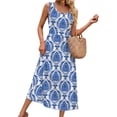 thumbnail image 4 of Fantaslook Summer Dresses for Women Sleeveless Casual Long Dress Beach Vacation Sundresses with Pockets, 4 of 10