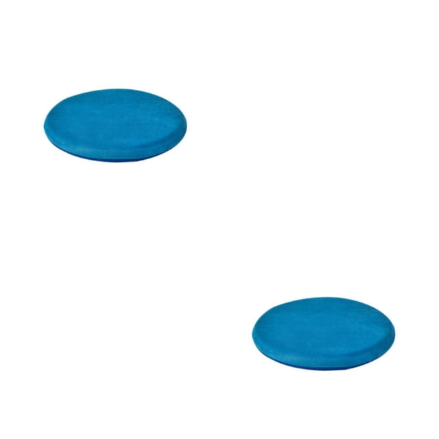 Shengyu 1/2/3 Polyester Seat Cushion Replacement Round Solid Color Breathable Soft Home Office Automotive Sofa Bay Window Mat Pad Blue 2PCS