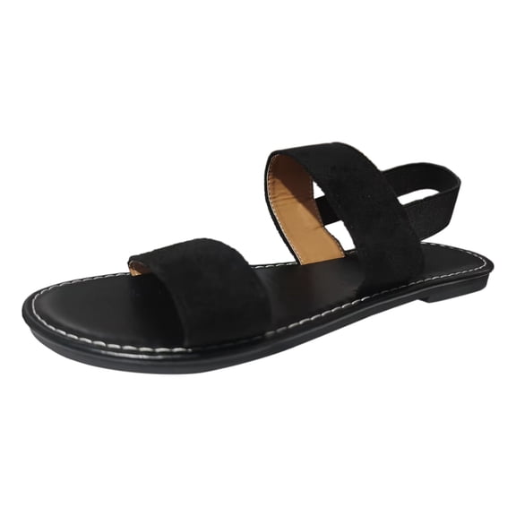 CAICJ98 Platform Sandals Sandals for Women Dressy Low Wedge Sandals Women Comfortable Platform Shoes Sandals,Black