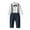 White, variant on Toddler Gentleman Suit Baby Boy Clothes Sets Bowtie Long Sleeve Shirts and Suspenders Pants Sets 4 Pcs Dressy Outfit,12 Months-7 Years