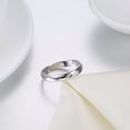 thumbnail image 3 of 3mm Wedding Band Sterling Silver Women Men Ring Ginger Lyne Collection, 3 of 6