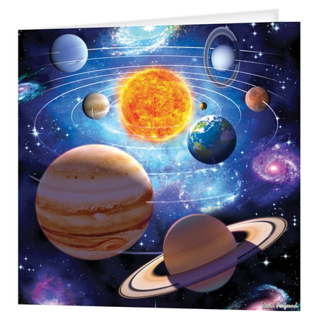3D LiveLife Greeting Card - You Are Here by Deluxebase. Colorful Lenticular Space Card Any Occasion