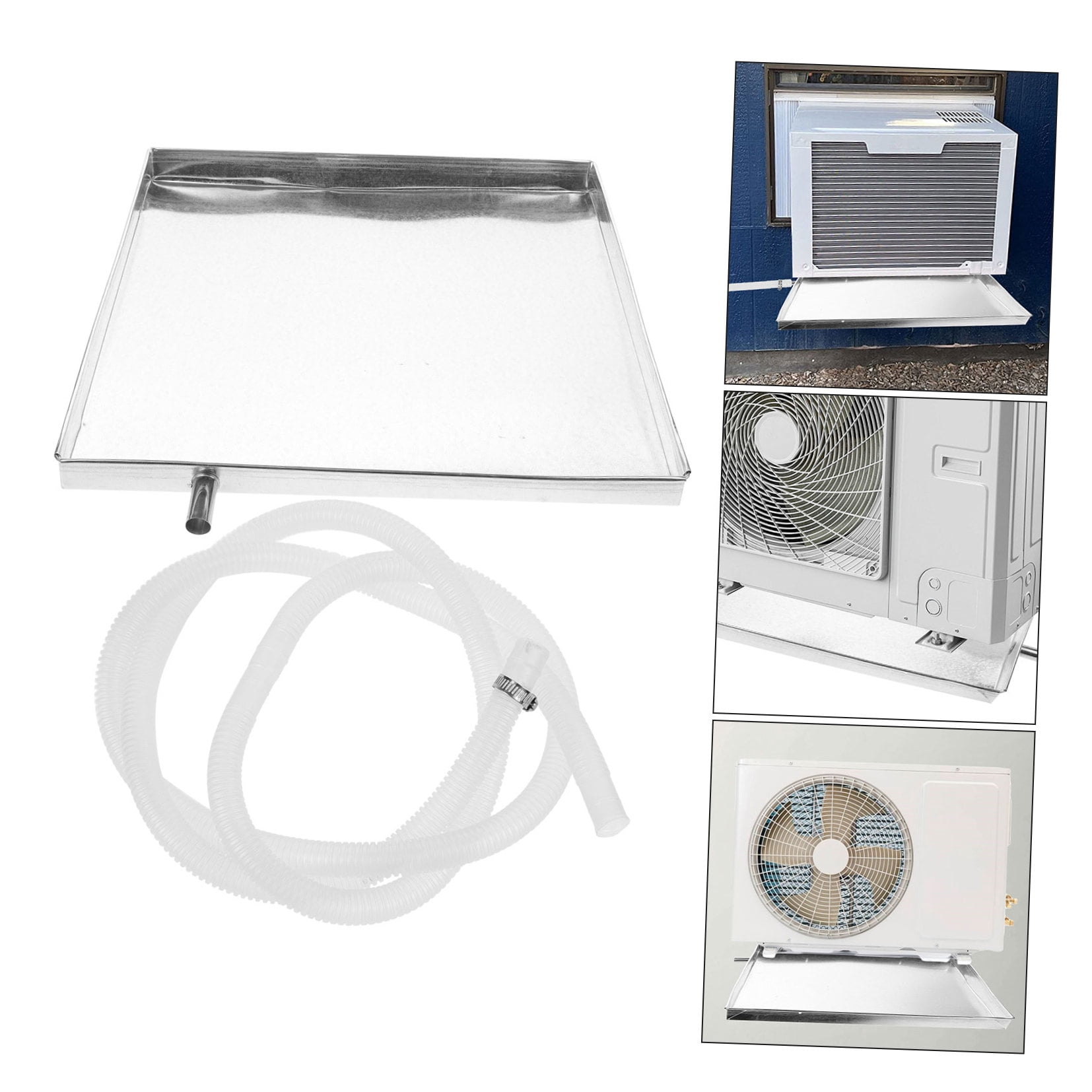Phenofice Stainless Steel Air Conditioner Drain Pan Set with Easy Installation for Home and Use