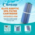 thumbnail image 2 of Hurricane 2 Pack HF5H502-01M Elite Aseptic Pool Spa Filter Cartridge Replacement, 2 of 7