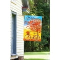 thumbnail image 5 of Welcome Autumn Bicycle Decorative Red Fall Leaves House Flag Double Sided Outdoor Yard Flag 28 x 40 Inch, 5 of 6