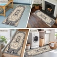thumbnail image 5 of 2'x6' Rug Runners for Hallways Kitchen, Boho Navy Blue Brown Non Slip Entryway Beside Floor Carpet Runner, Southwestern Retro Geometric Washable Laundry Room Bedroom Throw Rugs Mat for Family Pet, 5 of 8