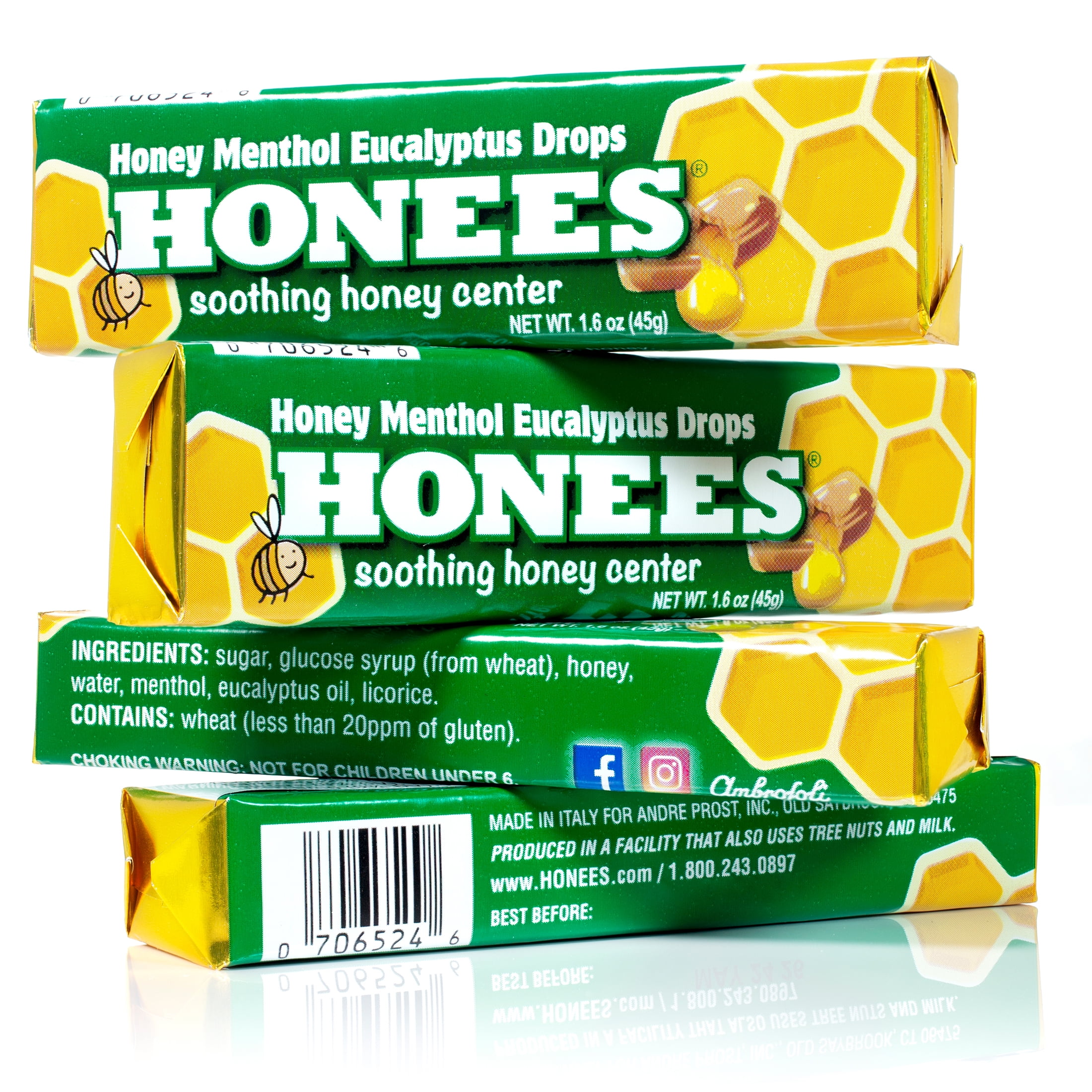 Honey Menthol Drop Bars