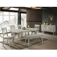 thumbnail image 2 of CrownMark White Sands Wood Frame, Grey Fabric Padded Back & Seat, 39"H Side Chair 2132S, 2 of 2
