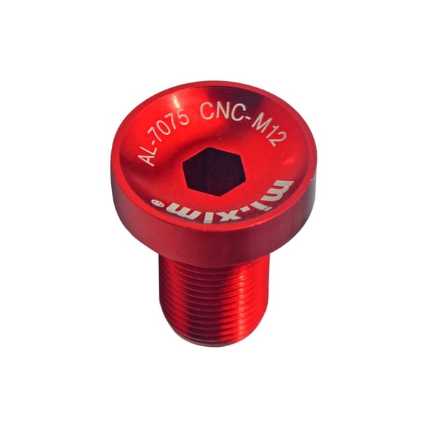 Perno de brazo de manivela de bicicleta Tornillo de bielas de bicicleta para bicicleta de montaña y carretera para Tornillo de manivela de Rojo