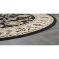 thumbnail image 5 of Traditional Area Rug (5'3'' Round) Oriental Black, Red Indoor Round Easy to Clean, 5 of 8