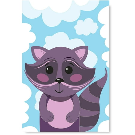 Awkward Styles Raccoon Unframed Poster Wall Art Printed Artwork