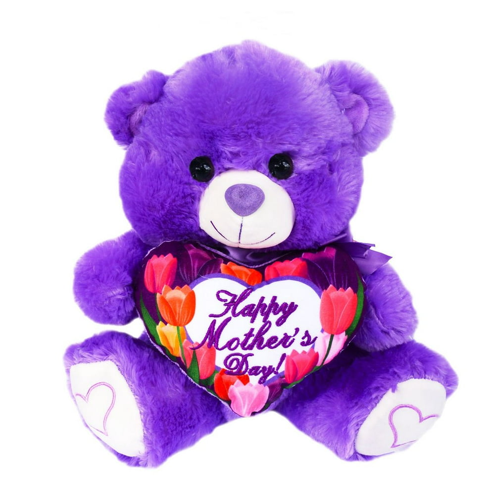 JenlyFavors Music Soft Stuffed Teddy Bear - Happy Mother’s Day Bear for
