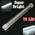 thumbnail image 3 of Blasgw 1x 12V 72 LED Car Interior White Strip Lights Bar Lamp Van Caravan ON OFF White, 3 of 8