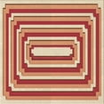 thumbnail image 1 of Ahgly Company Indoor Square Patterned Lava Red Area Rugs, 5' Square, 1 of 6