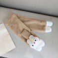 thumbnail image 6 of BXJX Girls Plush Scarf, Lightweight Thermal Thick Casual Neck Warmer for Winter Khaki Size Free Size, 6 of 6