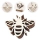 thumbnail image 2 of EeaseMX 20 piezas de colgantes artesanales de rebanadas de madera huecas con temática de abejas, 2 of 7