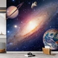 thumbnail image 3 of Idea4wall 3pcs Interstellar Cloud Star Galaxy Stick Wallpaper Removable Wall Murals Large Wall Stickers for Home Decoration, 72"x72", 3 of 5