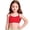 Watermelon Red, variant on OOOUM Girls Basic Swim Bikini Top Adjustable Spaghetti Strap Solid Color Tank Top Stretch Breathable Layering Vest For Summer Beach Black 8-9 Years