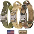 thumbnail image 2 of Military Tactical Dog Collar Leash Set Durable Pet Collar Retractable Leash Medium Large Dog German Shepherd Training Accessorie ShopWise Round, 2 of 20