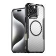 thumbnail image 2 of Brushed Carbon Fibre Full Lens Protect Case For iphone 16 Pro Max iphone16 Plus Magsafe Magnetic Wireless Charging Cover Blue For iphone 16 Plus, 2 of 6