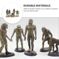 thumbnail image 4 of Golden Primitive People Model Simulation Ape Man Ornament Educational Toy for Kids Teaching Tool 5pcs, 4 of 8