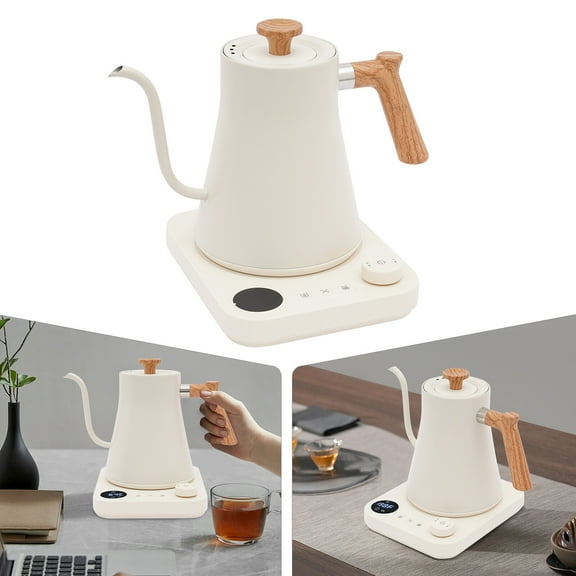 Tabletop Electric Gooseneck Kettle 1200W Electric Tea Kettle w/ Memory Function