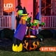 thumbnail image 2 of Joiedomi Inflables de Halloween de 6 pies de alto, tres brujas alrededor del caldero con luz de llama, decoración inflable para patio, inflables con LED incorporados para fiestas de Halloween, decorac, 2 of 5