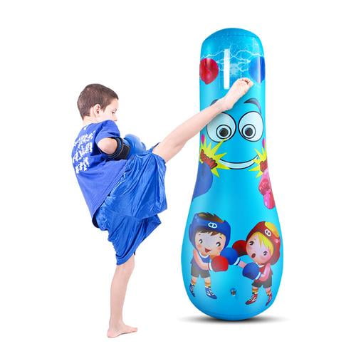 Details about   Inflatable Punching Bag Standing Boxing Bag For Adult Kid Fitness Training New 