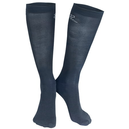 

6-7.5 Horze Competition Fiber Cotton Mix Nylon Bamboo Rider Socks Pair Eclipse