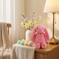 thumbnail image 4 of Bunny Stuffed Animal, 13.77in Cute Rabbit Plush, Easter Decor Gift Soft Bunny Plush Long Ear Stuffed Animal (Red), 4 of 5