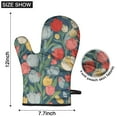 thumbnail image 6 of Cute Oven Mitts,Pioneer Flower Floral Print Pattern Oven Mitt 2-Pack Set,Kitchen Gloves for Oven,Heat Resistant Oven Mitts 7.7"x12", 6 of 7