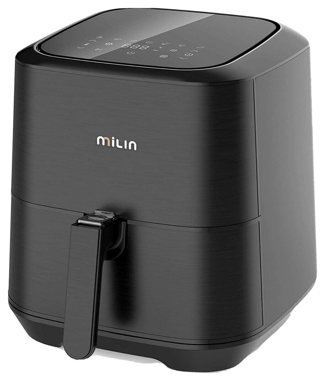 MILIN Air Fryer 5.8 QT XL, Digital Screen and Temperature Control, 7