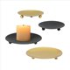 thumbnail image 2 of Paquete de 24 Candelabros de Placa de Hierro, Candelabros de Pilar, para Velas LED y de , Conos de Incienso, Spa, Bodas ( + Negro), 2 of 5