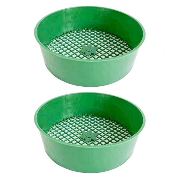 hejhncii Garden Soil Sifter Bucket Screen Gardening Sifting Equipment Rock Dirt Separator