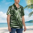thumbnail image 5 of Disketp Hawaiian Shirts For Men,Tropical Palm Leaves1 Print Mens Casual Short Sleeve Button Down Shirts Beach Shirt, 5 of 8