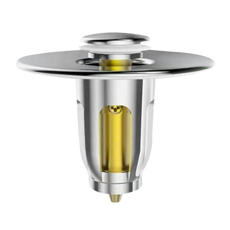 

Begine Washbasin Drainer Bounce Core Basin Anti-Clogging Filter Basket Push-Type Plug + 3Pc Rubber Ring Basin Drain Brass Bathroom Popup Sink Drain Filter Basin Catcher Spring Core Brass Filter