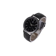 Genuine Real Diamond at 12 oclock Elegant and Classy Mens Watch for all Occasions - Easy Reader Simplistic Slashes at every hour - Handsomely Stunning