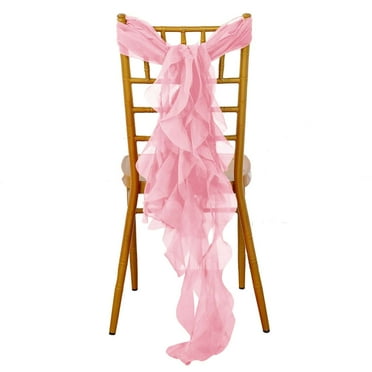 Efavormart 5 Pack | Ivory Satin Chair Sashes | 6"x106" - Walmart.com
