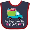 thumbnail image 3 of Inktastic Nana Loves Me Grandson Boys Boys Baby Bib, 3 of 4