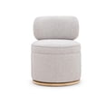 thumbnail image 1 of Pemberly Row Contemporary Gray Textured Fabric Swivel Desk Chair, 1 of 6