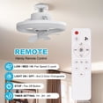 thumbnail image 3 of Topchances 10" Mini Ceiling Fans with Lights and Remote Control, 3 of 8