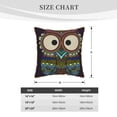 thumbnail image 4 of Kll Boho Owl Decorative Throw Pillow Covers Velvet Soft For Couch Sofa Bedroom Living Room Outdoor -20"X20", 4 of 8