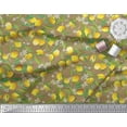 thumbnail image 3 of Soimoi Rayon Fabric Leaves,Floral & Lemon Vegetable Print Fabric by Yard 56 Inch Wide, 3 of 3