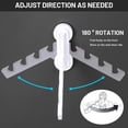thumbnail image 4 of Wall-Mounted Clothes Drying Rack Foldable Laundry Drying Rack - Invisible Balcony Coat Rack Strong Suction Cups No Punching Multi-Function Window Four, 4 of 5